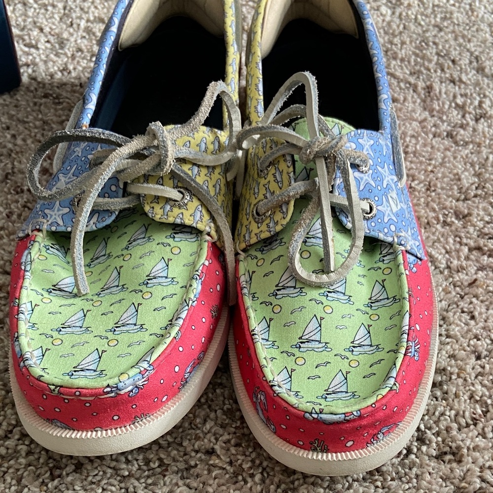 Sperry x vineyard vines collab patchwork Boat Sho… - image 7